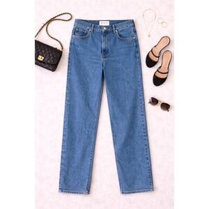 NWT Etica Jeans Women's Tica Stanton Relaxed Wide Leg Salina Denim Jeans Size 29